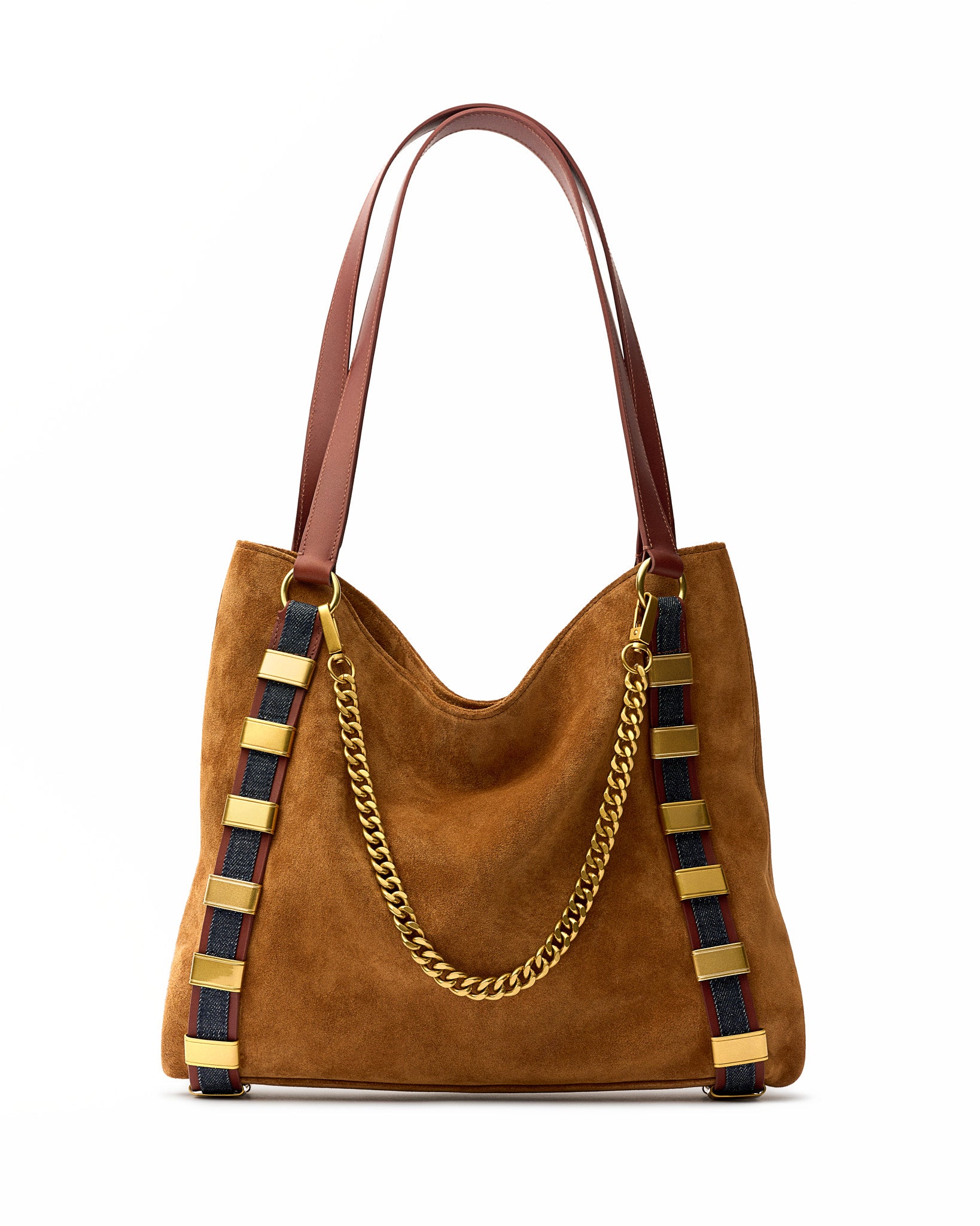 Links Tote - Cognac Suede (Pre-Order)