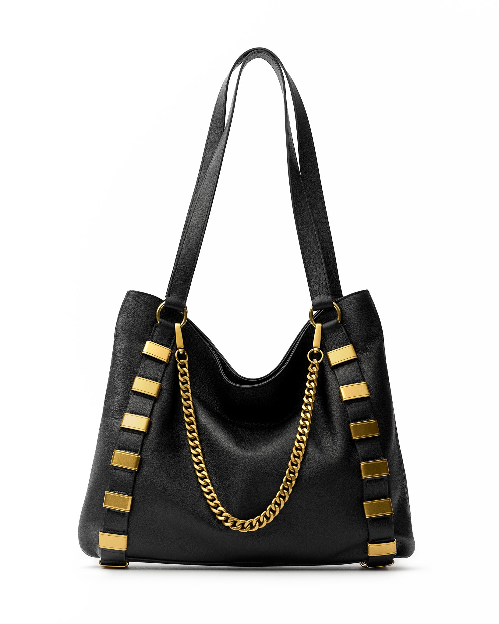 Links Tote - Black Gold-5
