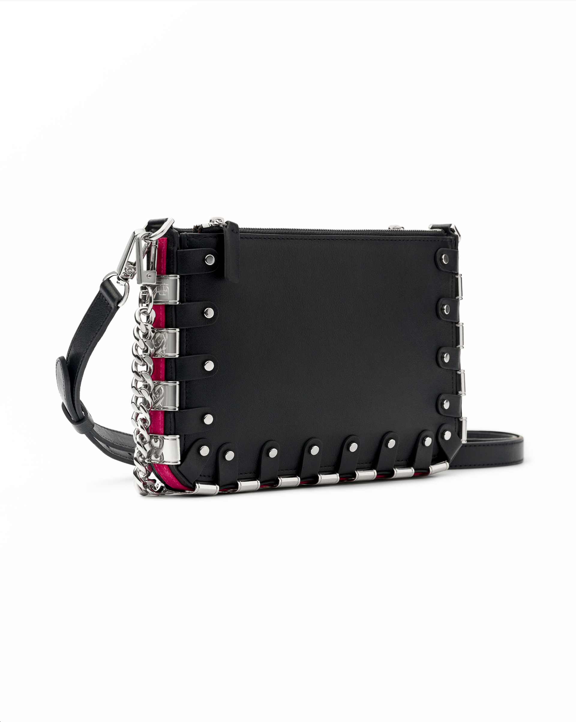 Rapture Medium | Black Pink | Leather Crossbody Bag | RAPT