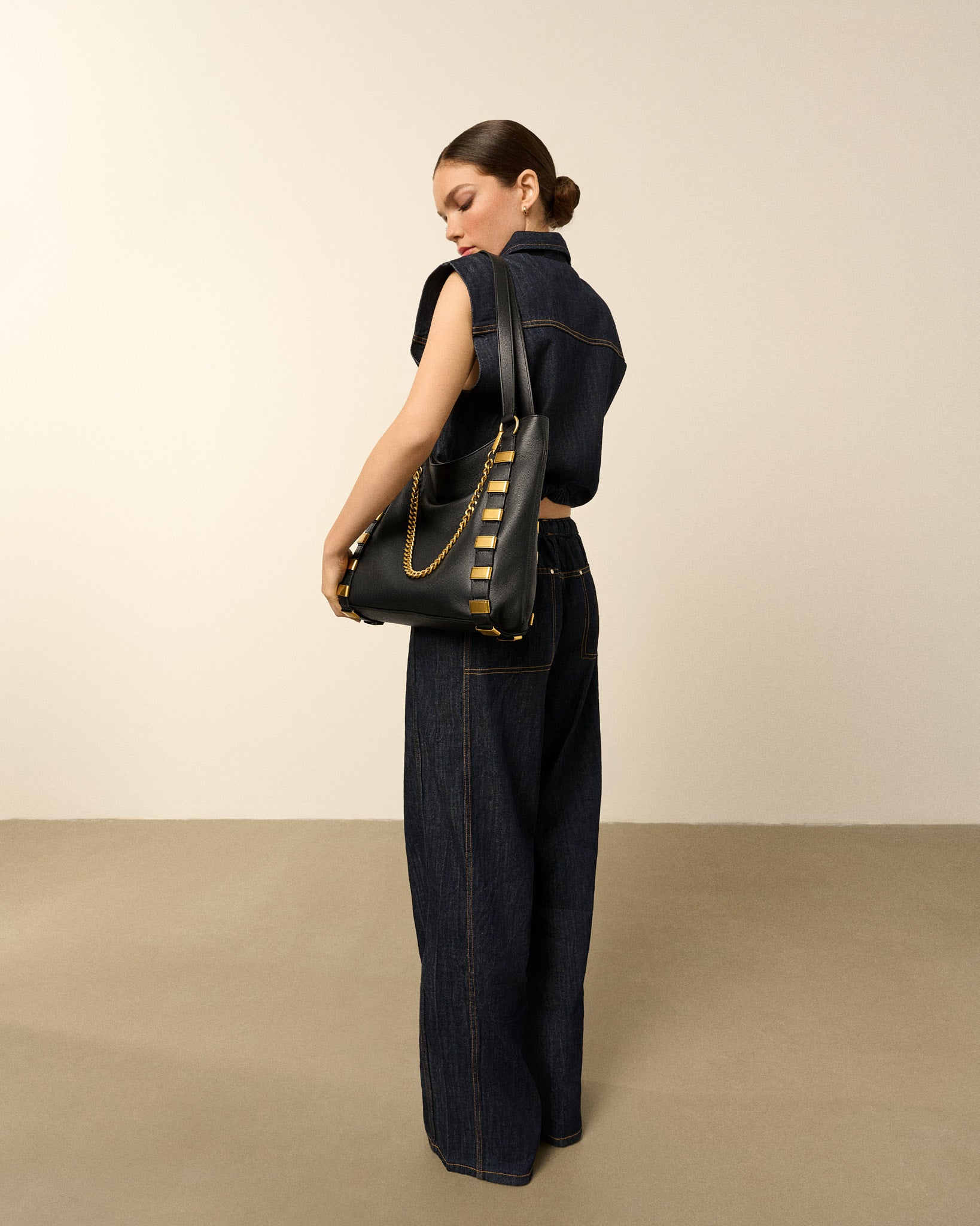 Links Tote - Black Gold